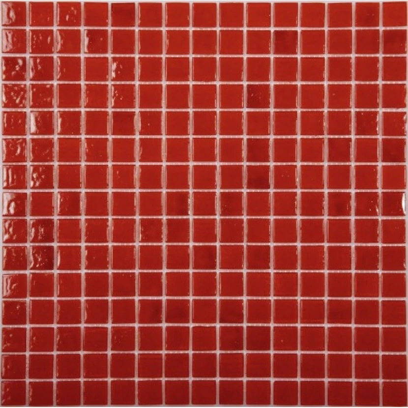 Стеклянная плитка мозаика AA21 стекло красный(2,0*2,0*4) 32,7*32,7