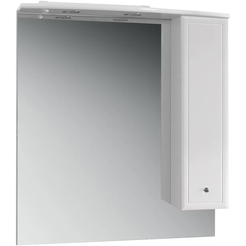 Зеркальный шкаф 75x86,4 см белый глянец R Belux Адажио В 80 Ш 4810924229564