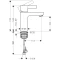 Смеситель для раковины без донного клапана Hansgrohe Metris S 31068000 - 2