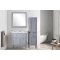 Комплект мебели серый 86 см с зеркалом ASB-Woodline Гранда - 1