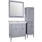 Комплект мебели серый 86 см с зеркалом ASB-Woodline Гранда - 2