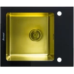 Изображение товара кухонная мойка seaman eco glass smg-610b-gold.b