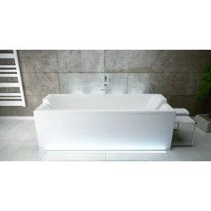 Изображение товара пристенная ванна акриловая  155x70 см besco quadro waq-155-pk