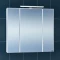 Зеркальный шкаф 79,3x73 см белый глянец Санта Стандарт 113011 - 1