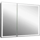 Изображение товара зеркальный шкаф 100x80 см черный матовый art&max techno am-tec-1000-800-2d-f-nero