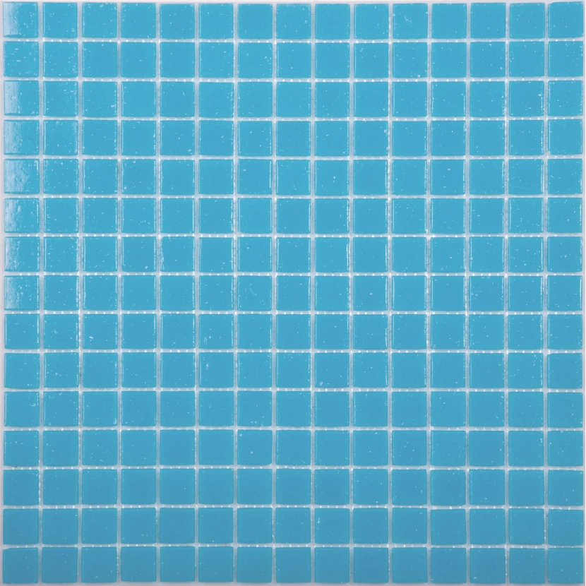 Стеклянная плитка мозаика AB03 стекло ср.голубой(2,0*2,0*4) 32,7*32,7