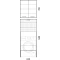 Шкаф двустворчатый 65x70 белый глянец/белый матовый Corozo Денвер SD-00000561 - 7