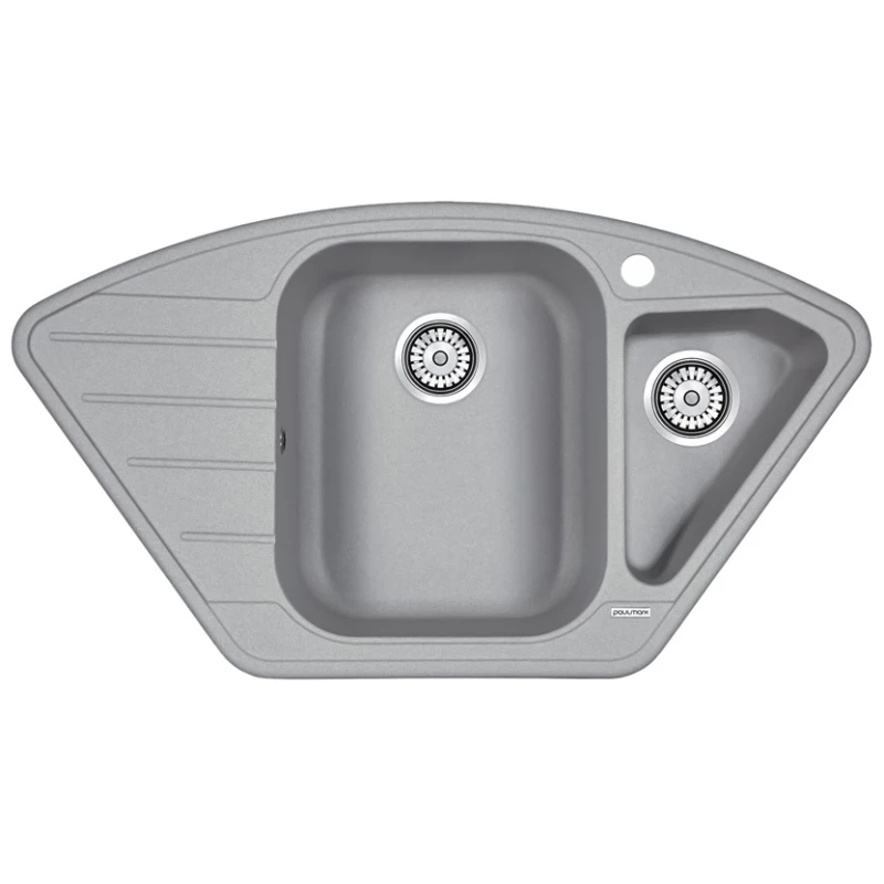 Кухонная мойка Paulmark Wiese серый металлик PM529050-GRM