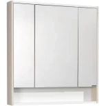Изображение товара зеркальный шкаф 80x86 см белый глянец/ясень фабрик акватон рико 1a215302rib90
