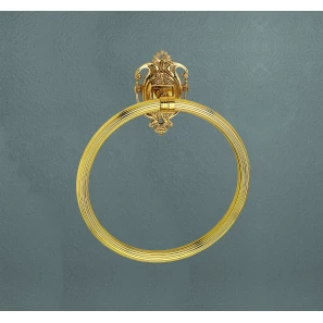 Изображение товара полотенцедержатель кольцевой античное золото art&max impero am-1231-do-ant