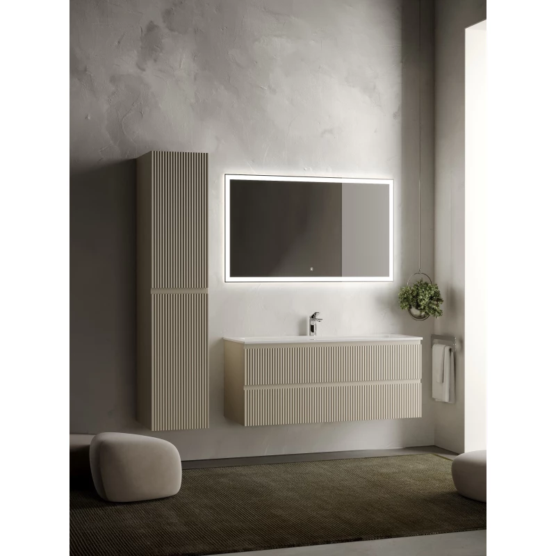 Комплект мебели бежевый матовый 121 см Sancos Snob R SNR120CE + CN7017 + CI1200