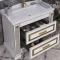 Комплект мебели белый золотая патина 100 см Opadiris Оникс - 5