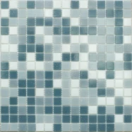 Стеклянная плитка мозаика MIX12 стекло серый  (бумага)(2,0*2,0*0,4) 32,7*32,7