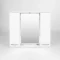 Зеркальный шкаф 80x70 см белый Viant Милан VMIL80-ZSH - 3