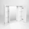 Зеркальный шкаф 80x70 см белый Viant Милан VMIL80-ZSH - 4