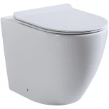 Изображение товара приставной безободковый унитаз с сиденьем микролифт bewash aldo bkfsr001565