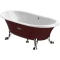 Чугунная ванна 170x85 см с противоскользящим покрытием Roca Newcast Bordeaux 233650003 - 1