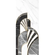 Декор Gracia Ceramica Noir white decor 01 250x600