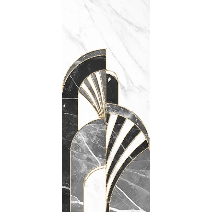 Декор Gracia Ceramica Noir white decor 01 250x600