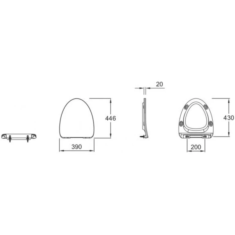 Комплект подвесной унитаз Jacob Delafon Nouvelle Vague EDJ102-00 + E20069-00 + система инсталляции Geberit 458.125.11.1