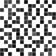 Мозаика Laparet Crystal 30x30 черная, белая