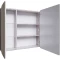 Зеркальный шкаф 80x75 см бетон пайн Grossman Талис 208009 - 2