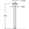 Потолочный держатель для верхнего душа 300 мм Jacob Delafon E10043-CP - 2