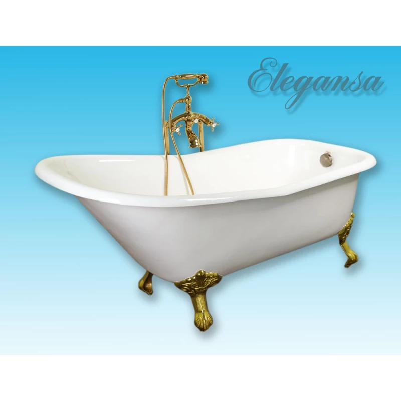 Чугунная ванна 167,6x76,5 см Elegansa Schale Gold Н0000261