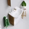 Комплект мебели дуб сонома/белый 55,5 см Aqwella Vega Veg.01.05 + 12091 + Veg.04.05 - 3