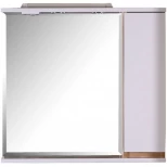 Изображение товара зеркальный шкаф 80x74,4 см белый/дуб золотой r asb-mebel марко