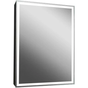 Изображение товара зеркальный шкаф 60x80 см черный матовый art&max techno am-tec-600-800-1d-ds-f-nero