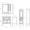 Комплект мебели белый серебряная патина 86 см ASB-Woodline Гранда - 8