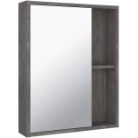 Изображение товара зеркальный шкаф 52x65 см железный камень l/r runo эко 00-00001324