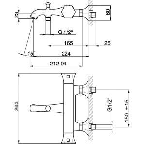Изображение товара термостат для ванны cisal cherie cet2701021