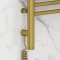Полотенцесушитель электрический 1200x400 состаренная латунь МЭМ левый Сунержа Богема с полкой 3.0 051-5806-1240 - 3