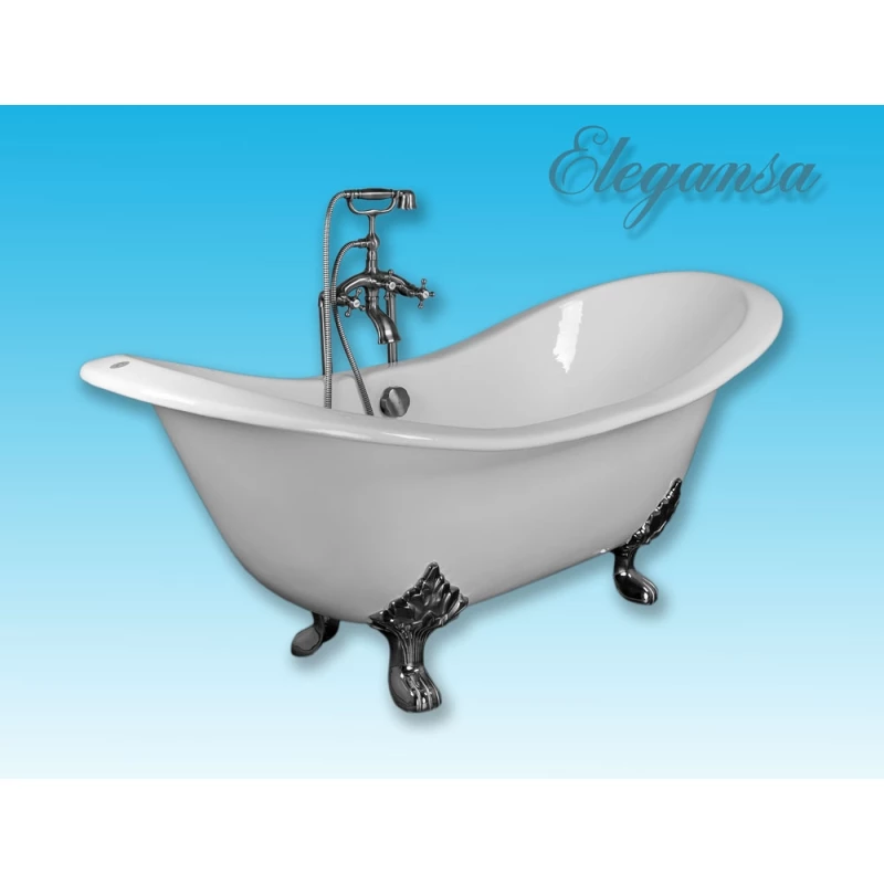 Чугунная ванна 182,9x78,5 см Elegansa Taiss Chrome И0000031