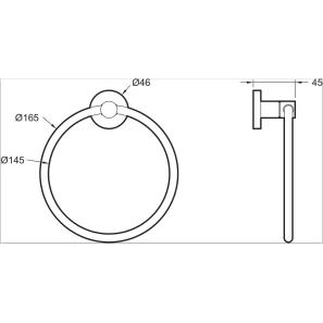 Изображение товара кольцо для полотенец jacob delafon eo e77822-cp