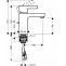 Смеситель для раковины с донным клапаном Hansgrohe Metris S 31060000