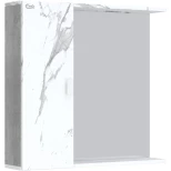 Изображение товара зеркальный шкаф 75x71 см мрамор/камень бетонный l/r onika марбл 207524