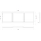 Экран под ванну 149,5x52 см белый глянец Onika Одио 515017 - 6