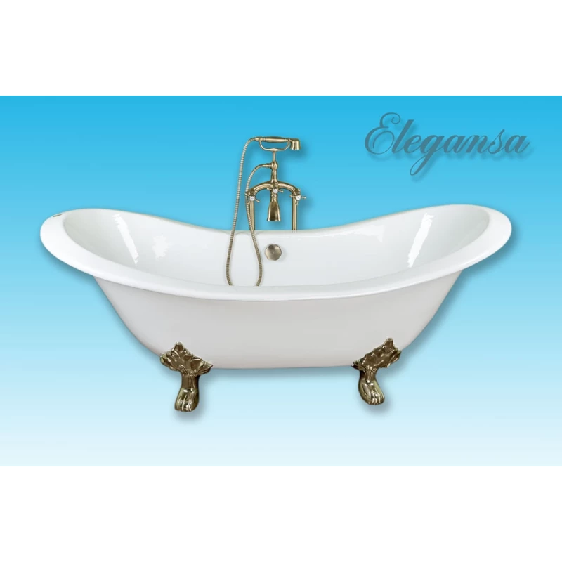 Чугунная ванна 182,9x78,5 см Elegansa Taiss Gold Н0000362