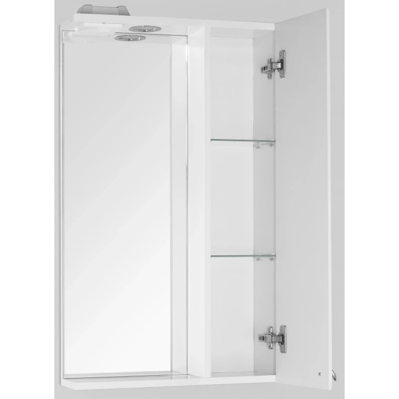 Зеркальный шкаф 50x86 см белый глянец Style Line Канна ЛС-00000293