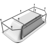 Изображение товара каркас для ванны 180x85 vayer options gl000006913