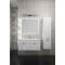 Зеркало 93,8x80 см белый матовый Sanflor Ванесса C15326 - 3