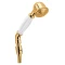 Ручной душ со шлангом 150 см золото, ручка белая Cezares CZR-DEF2-03-Bi - 1