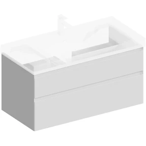 Изображение товара тумба белый матовый 97,8 см kerama marazzi cubo cub.100.2\wht.m