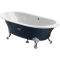 Чугунная ванна 170x85 см с противоскользящим покрытием Roca Newcast Navy Blue 233650004 - 1