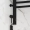 Полотенцесушитель электрический 600x500 черный матовый МЭМ левый, перемычка выгнутая Сунержа Богема 3.0 31-5802-6050 - 3
