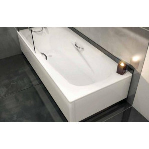 Изображение товара стальная ванна 170x75 см с отверстиями для ручек blb anatomica b75l handles