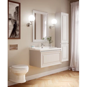 Изображение товара зеркало 60x90 см белый матовый caprigo ponza-a 13530-b231